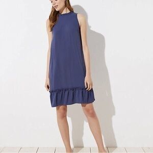 NWT LOFT ruffle mini shiff dress. SIZE 2P
